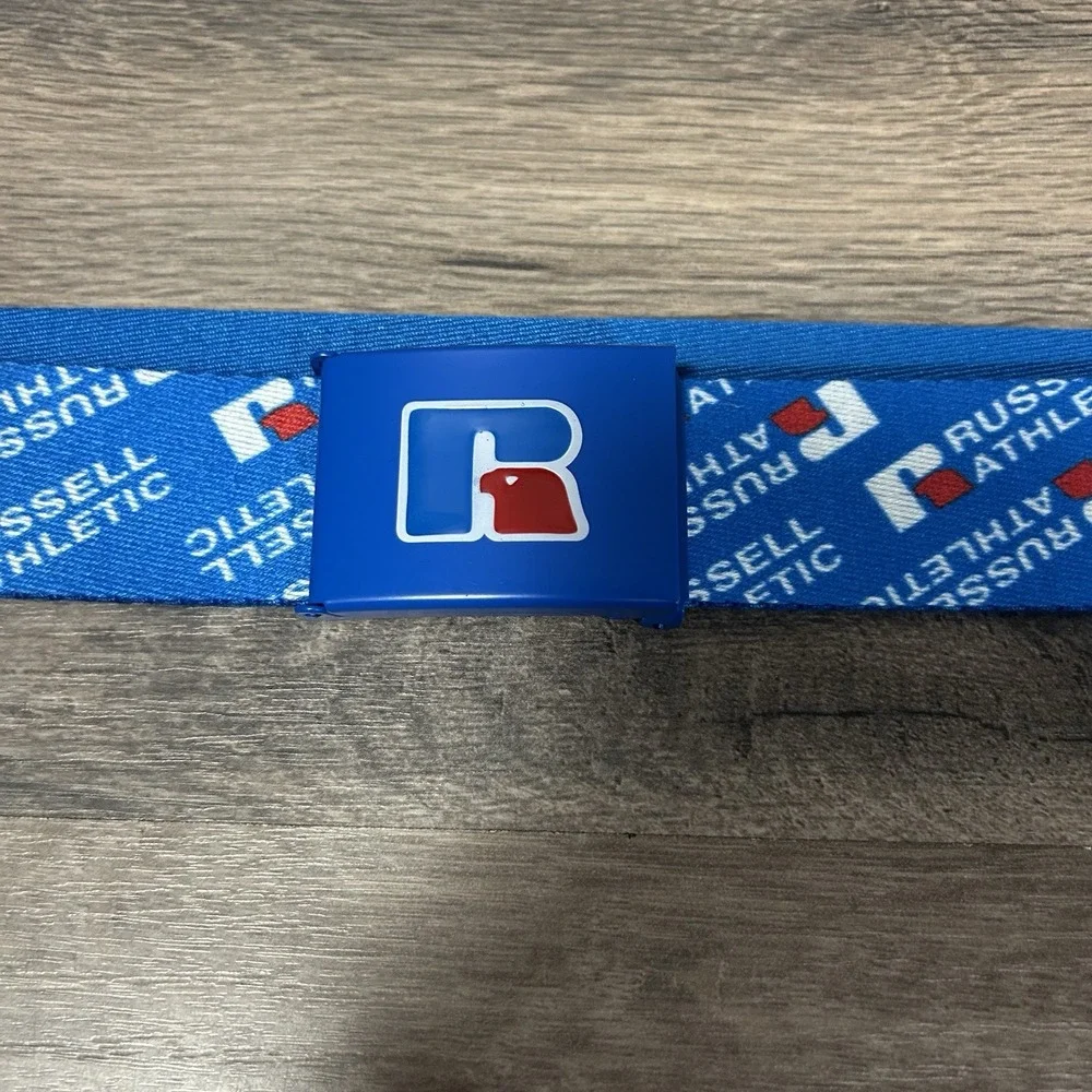 Vintage Russell‎ athletic belt blue adjustable 90s